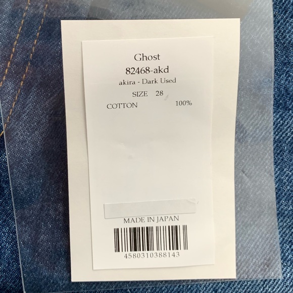 NWT Red Card Ghost Straight Leg Dark Wash Jean - size 28 - Picture 4 of 5